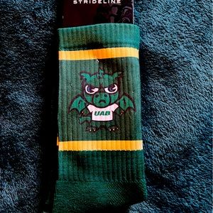 UAB Blazers green socks M/L